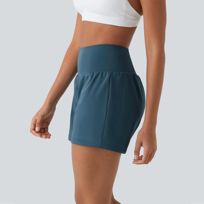 2-Piece High-Waist Yoga Shorts Set