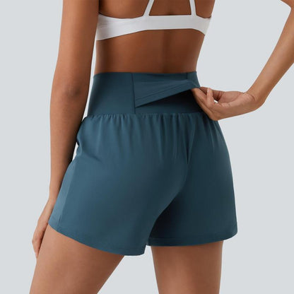 2-Piece High-Waist Yoga Shorts Set