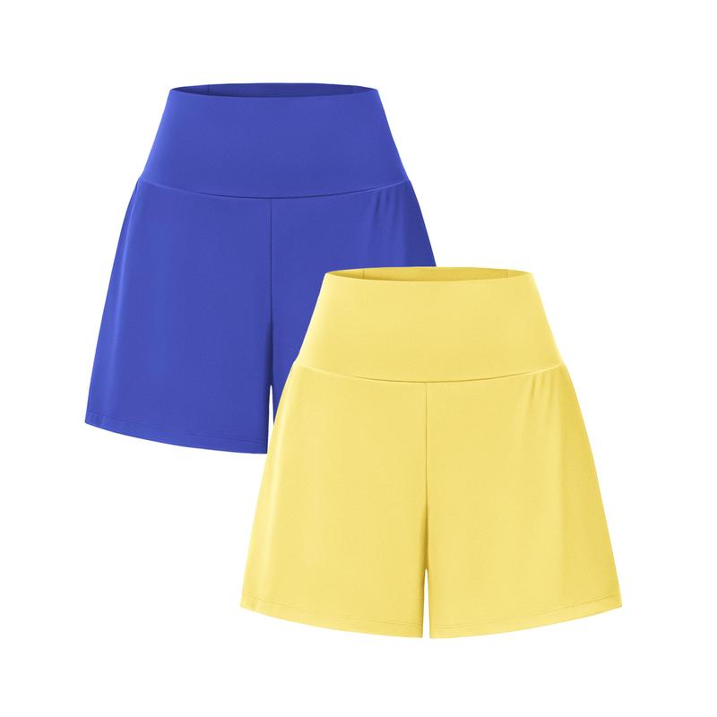 2-Piece High-Waist Yoga Shorts Set