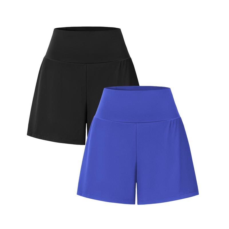 2-Piece High-Waist Yoga Shorts Set