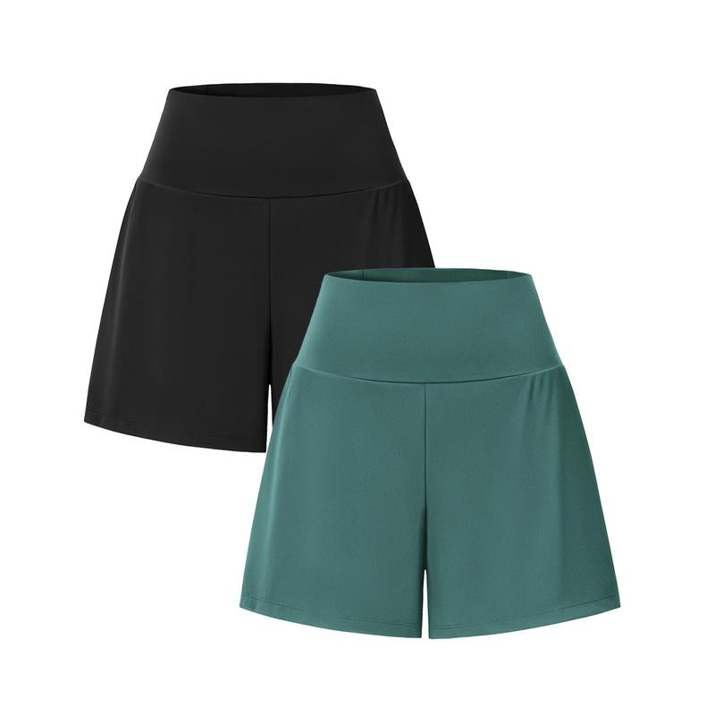 2-Piece High-Waist Yoga Shorts Set