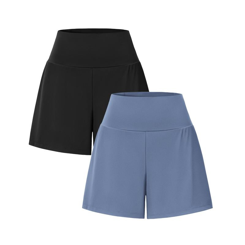 2-Piece High-Waist Yoga Shorts Set