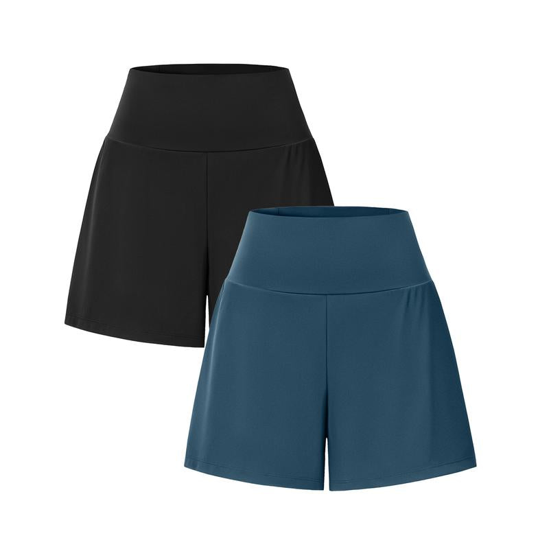 2-Piece High-Waist Yoga Shorts Set