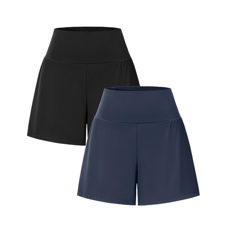 2-Piece High-Waist Yoga Shorts Set