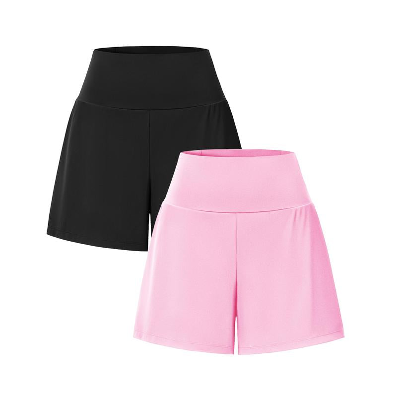 2-Piece High-Waist Yoga Shorts Set