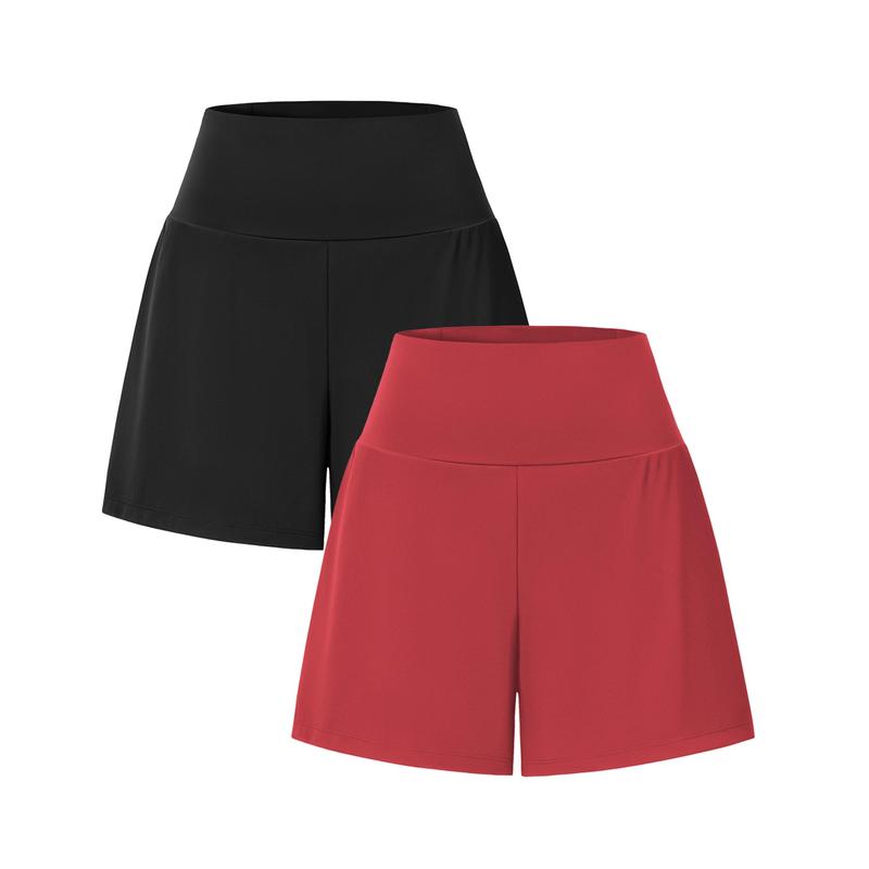 2-Piece High-Waist Yoga Shorts Set