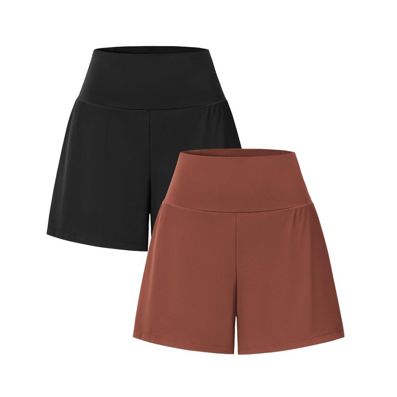 2-Piece High-Waist Yoga Shorts Set