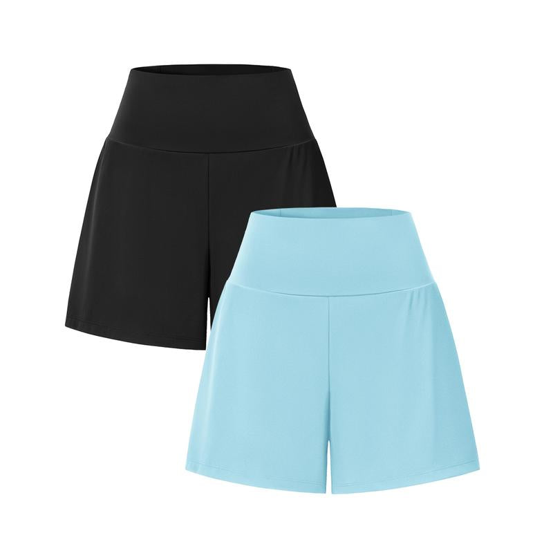 2-Piece High-Waist Yoga Shorts Set