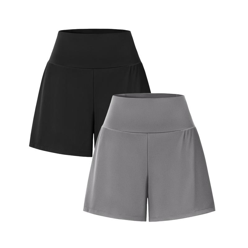 2-Piece High-Waist Yoga Shorts Set