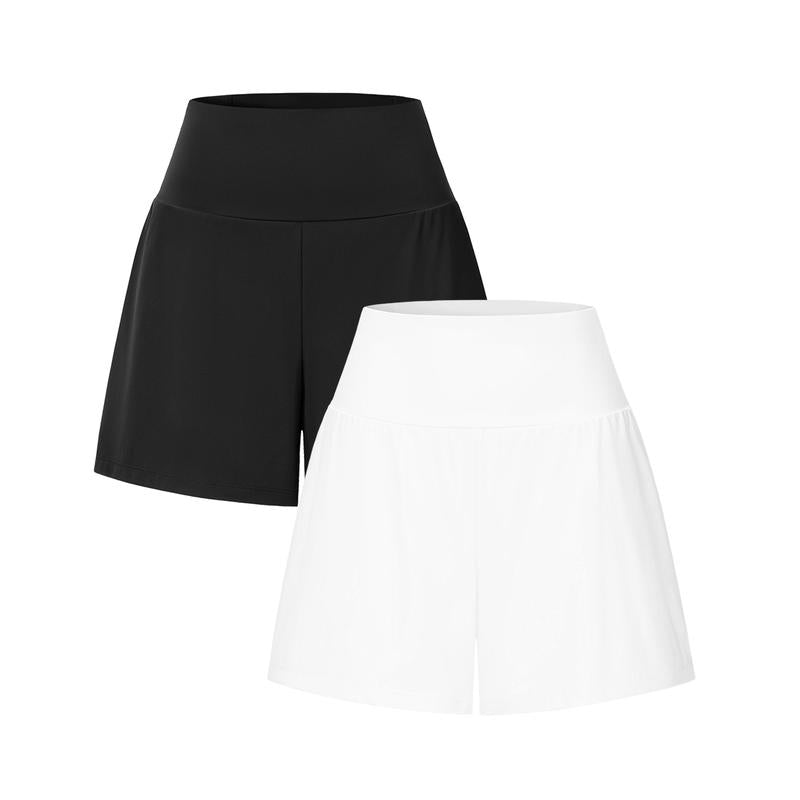 2-Piece High-Waist Yoga Shorts Set