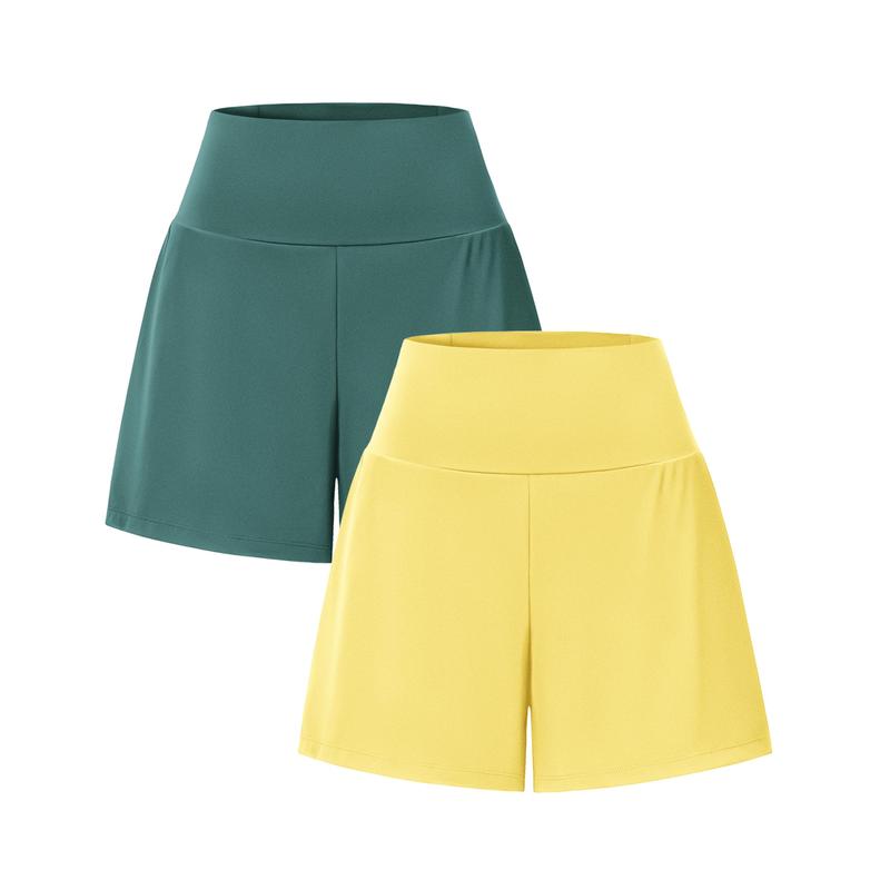 2-Piece High-Waist Yoga Shorts Set