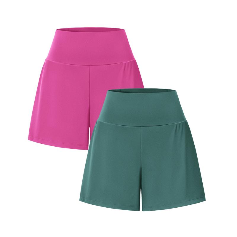 2-Piece High-Waist Yoga Shorts Set