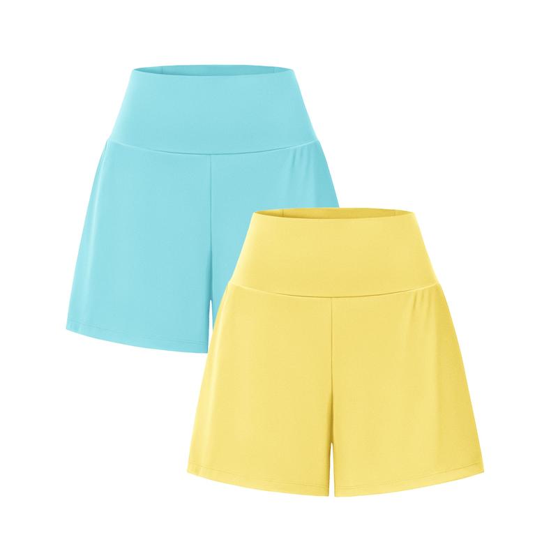 2-Piece High-Waist Yoga Shorts Set