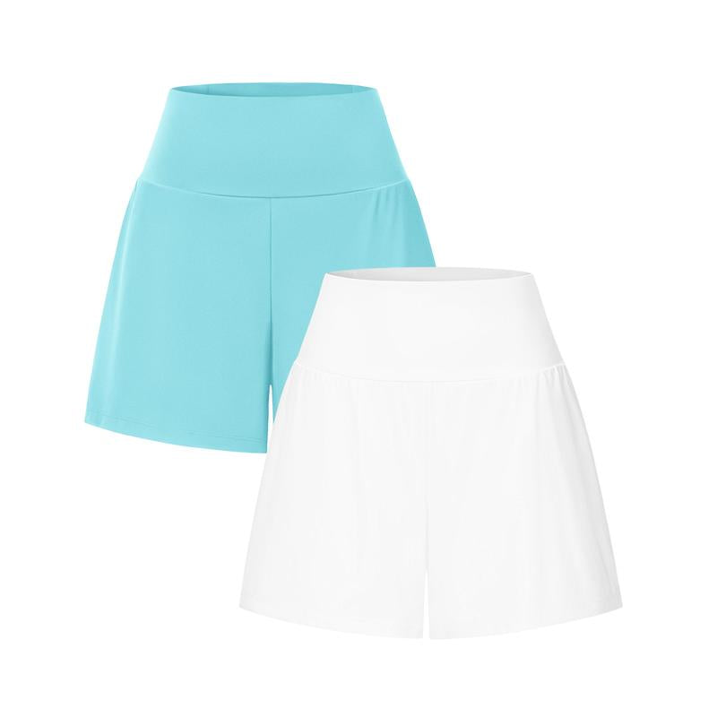 2-Piece High-Waist Yoga Shorts Set