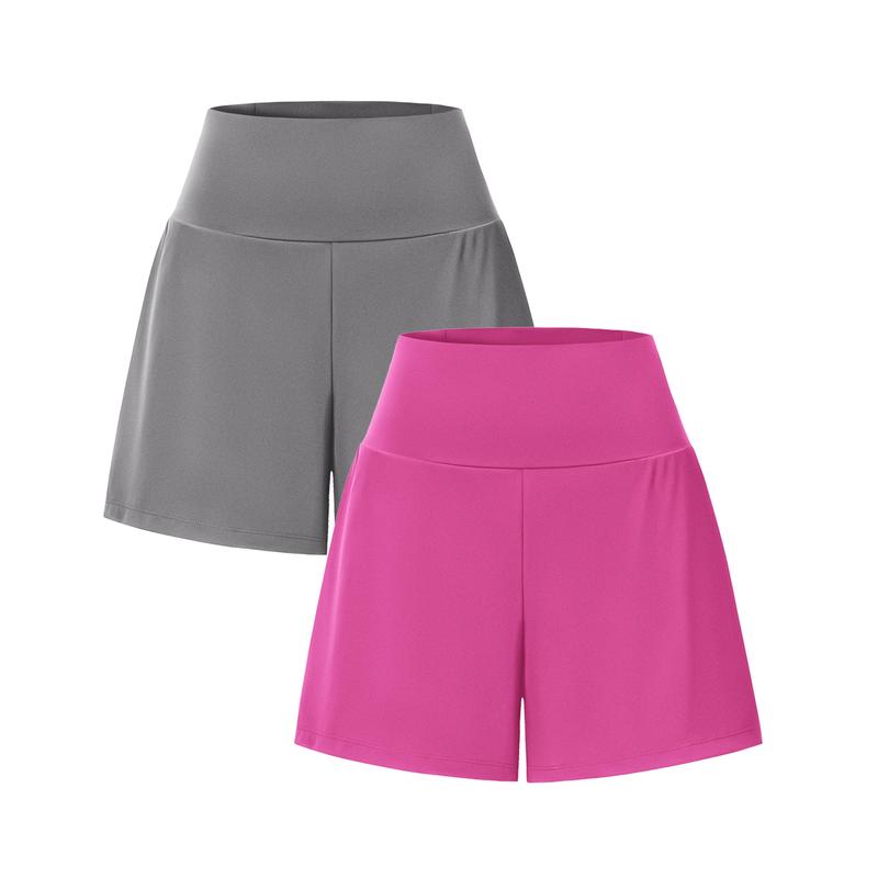 2-Piece High-Waist Yoga Shorts Set